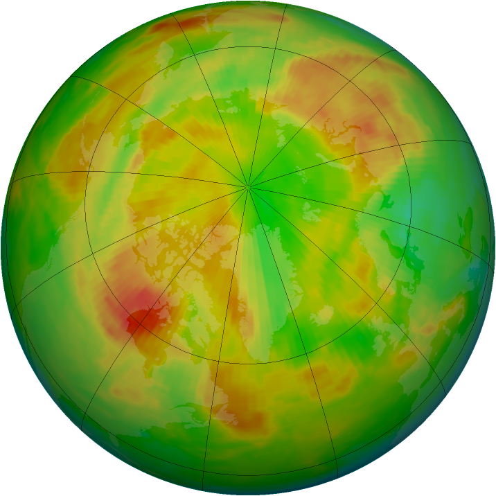 Arctic ozone map for 23 May 1983